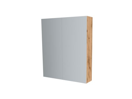 Mereo Koupelnová skříňka zrcadlová 80 cm, galerka, 2 x dvířka, Multidecor, Dub Wotan CN798G82DWOT