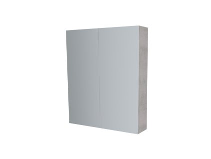 Mereo Koupelnová skříňka zrcadlová 60 cm, galerka, 2 x dvířka, Multidecor, Chromix stříbrný CN798G62ACST