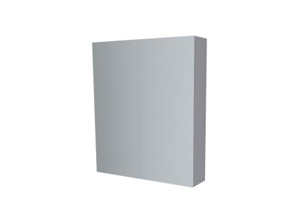 Mereo Koupelnová skříňka zrcadlová 60 cm, galerka, 2 x dvířka, Multidecor, Šedý Supermat CN798G62SEDA