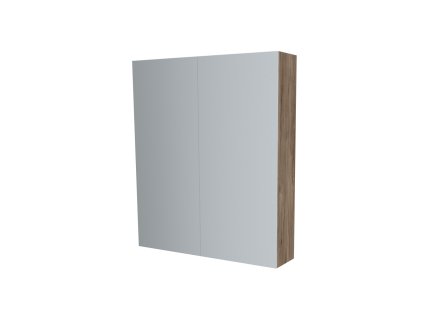 Mereo Koupelnová skříňka zrcadlová 60 cm, galerka, 2 x dvířka, Multidecor, Dark Rockford Hic CN798G62DRH1