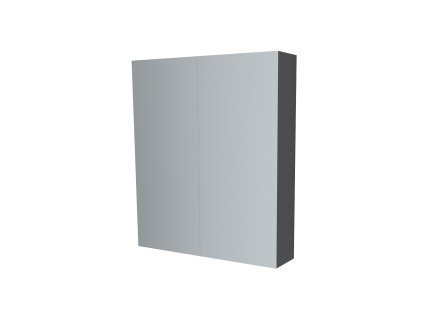 Mereo Koupelnová skříňka zrcadlová 60 cm, galerka, 2 x dvířka, Multidecor, Šedý diamant CN798G62SEDD