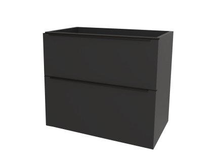 Mereo Mailo, koupelnová skříňka 101 cm, černé madlo, Multidecor, Černá Supermat CN592SBCIPM