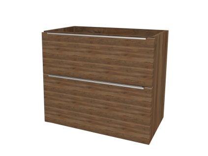 Mereo Mailo, koupelnová skříňka 101 cm, chrom madlo, Multidecor, Ořech Pacifik tabákový CN592SOPT2