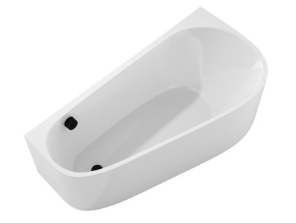 Polysan PROJEKTA DR MONOLITH nástěnná stojící vana 156x77x60cm, bílá 21111MDR