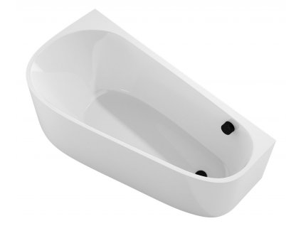Polysan PROJEKTA DL MONOLITH nástěnná stojící vana 156x77x60cm, bílá 20111MDL