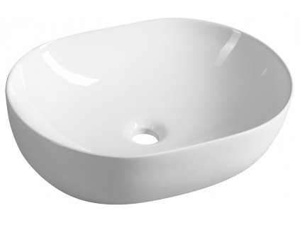 Aqualine Keramické umyvadlo na desku 49x36 cm, bílá CA490
