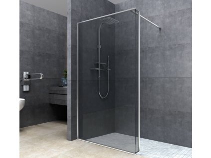 ARTTEC SIMPLE sprchová zástěna Walk-In šedá/transparentní 140 x 200 cm L/P PAN04693