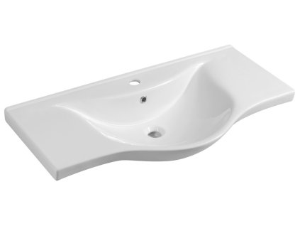 Aqualine ZARA 100 keramické umyvadlo nábytkové 99,5x46,5cm, bílá 10100