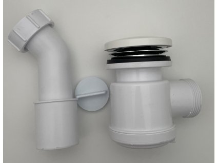 Polysan Sifon, průměr 50mm, DN50, krytka litý mramor, bílá 303700000266