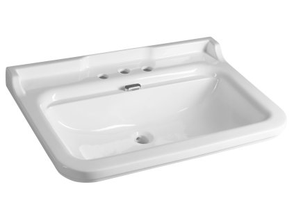 Kerasan WALDORF keramické umyvadlo 80x55cm, 3 otvory, bílá 4141K1-3