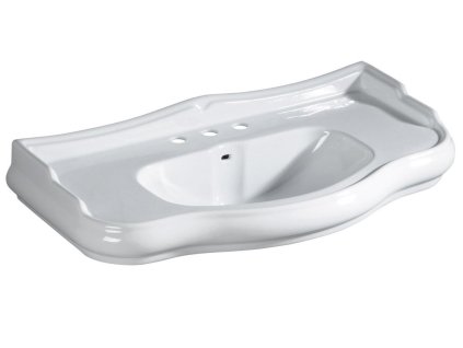 Kerasan RETRO keramické umyvadlo 100x54,5cm, 3 otvory, bílá 105001-3