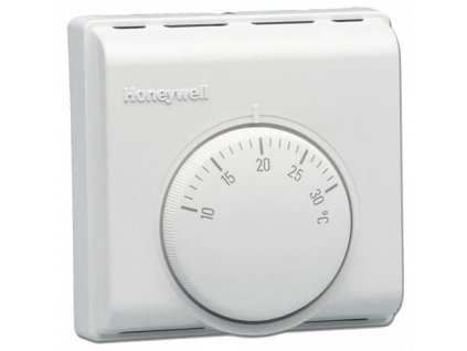 Honeywell T4360 mechanický prostorový termostat, spínací kontakt 16 A / 230V, rozsah 10...30°C, T4360B1007