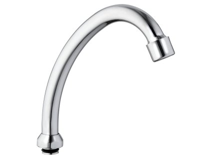 Aqualine Universální výtokové ramínko k baterii, 123mm, typ-J, chrom 15J120