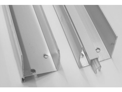 Aqualine Hliníkový profil pevného skla + profil na magnet pro G70 a G80 NDG70-04