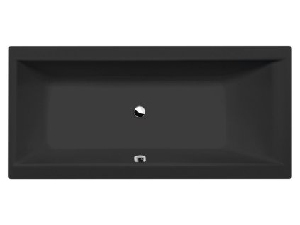 Polysan CLEO obdélníková vana 160x75x48cm, černá mat 93611.21