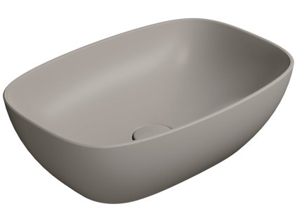 GSI NUBES keramické umyvadlo na desku 50x35cm, tortora mat 978405