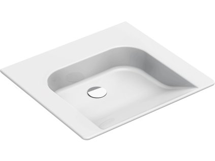 GSI COMMUNITY keramické umyvadlo 60x55cm, bez přepadu a otvoru, bílá ExtraGlaze 7634011