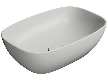 GSI NUBES keramické umyvadlo na desku 50x35cm, cenere mat 978417