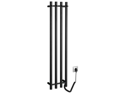 Sapho PAPINADO elektrický sušák ručníků 263x1200mm, 85W, černá mat ER350