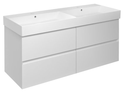 Sapho FILENA dvojumyvadlová skříňka 118x51,5x43cm, bílá mat FID1212W