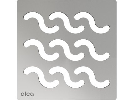 ALCA Designová mřížka 102×102 mm nerez MPV002