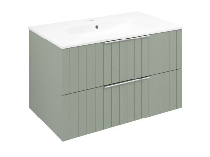 Sapho CIRASA STRIP umyvadlová skříňka 79,8x52x46cm, verde CR801-4444S