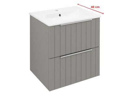 Sapho CIRASA STRIP umyvadlová skříňka 48x54x39cm, agila CR492-4343S