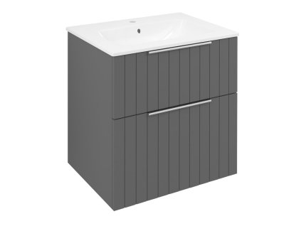 Sapho CIRASA STRIP umyvadlová skříňka 59,2x64x46cm, carina CR601-4141S