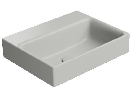 GSI NUBES keramické umývátko 40x32cm, bez otvoru, cenere mat 9684017