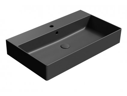 GSI KUBE X keramické umyvadlo 80x47cm, černá mat 9422126