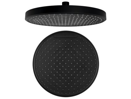 Sapho Hlavová sprcha, průměr 255mm, silikon trysky, ABS/černá mat SK151B