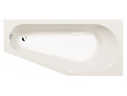 Polysan TIGRA R asymetrická vana 170x80x46cm, ivory 90611.4