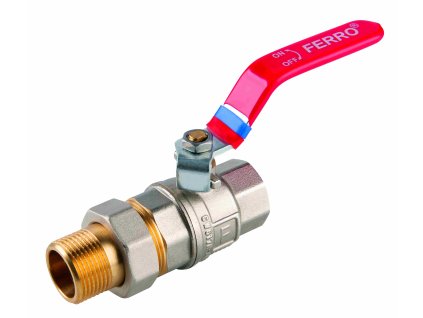 Novaservis Kulový plnoprůtočný kohout se šroubením, páka ŠM 1/2" KFPS11