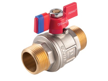 Novaservis Kulový plnoprůtočný kohout, motýlek ŠŠ 3/4" KFPN2