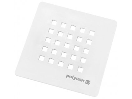 Polysan TRENECA čtvercová krytka sifonu, bílá 85999.1