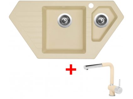 Sinks BRAVO 850.1 Sahara + Mix 3 P GR G7650