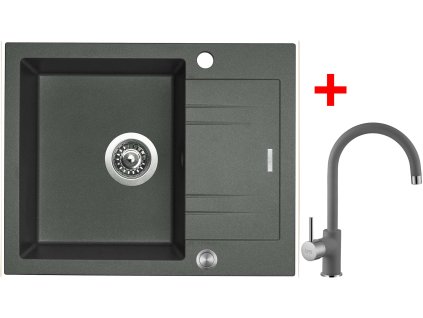 Sinks LINEA 600 XC Titanium + Vitalia GR G1672XC