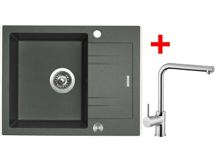 Sinks LINEA 600 XC Titanium + Elka G1872XC