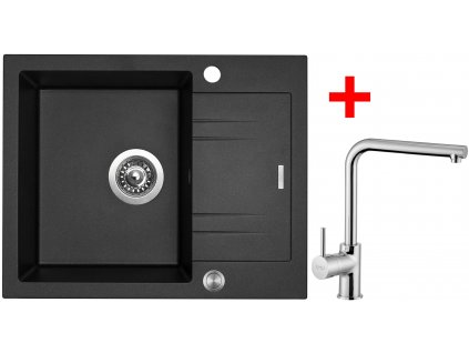 Sinks LINEA 600 XC Metalblack + Elka G1874XC