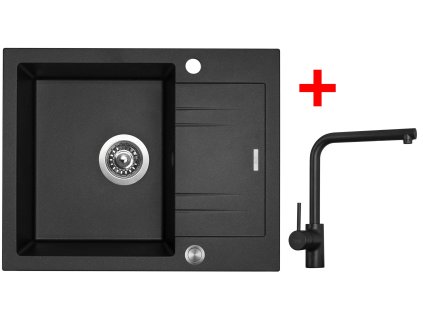 Sinks LINEA 600 XC Metalblack + Elka černá matná G1974XC