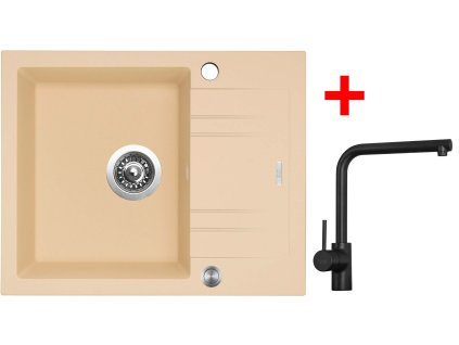 Sinks LINEA 600 XC Sahara + Elka černá matná G1950XC