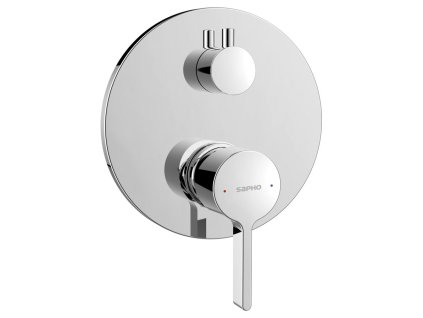 Sapho ICONIC podomítková sprchová baterie, 2 výstupy, chrom AF042
