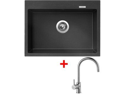 4289954 8596142049295 sinks maximo 680 metalblack vitalia