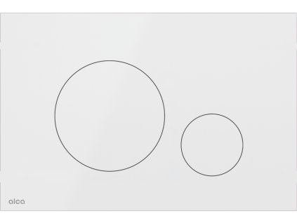 ALCA Ovládací tlačítko pro WC moduly, nerez-bílá lesk TURN-WHITE