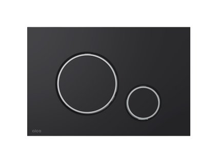 ALCA Ovládací tlačítko pro WC moduly, černá-mat/chrom-lesk M778