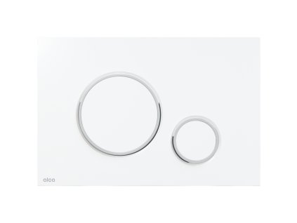 ALCA Ovládací tlačítko pro WC moduly, bílá-lesk/chrom-lesk M770