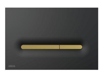 ALCA Ovládací tlačítko pro WC moduly, černá-mat/zlatá-mat M1878-7