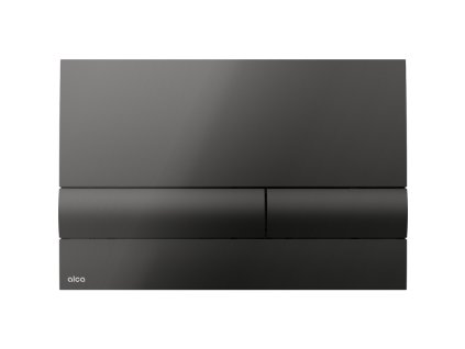 ALCA Ovládací tlačítko pro WC moduly, černá-lesk M1718