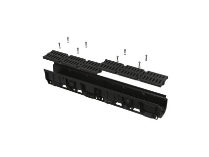 ALCA Venkovní žlab 100 mm s plastovým rámem a plastovým roštem A15 AVZ104-R401