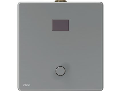 ALCA Automatický splachovač pisoáru s manuálním ovládáním, kov, 12 V (napájení ze sítě) ASP4-KT